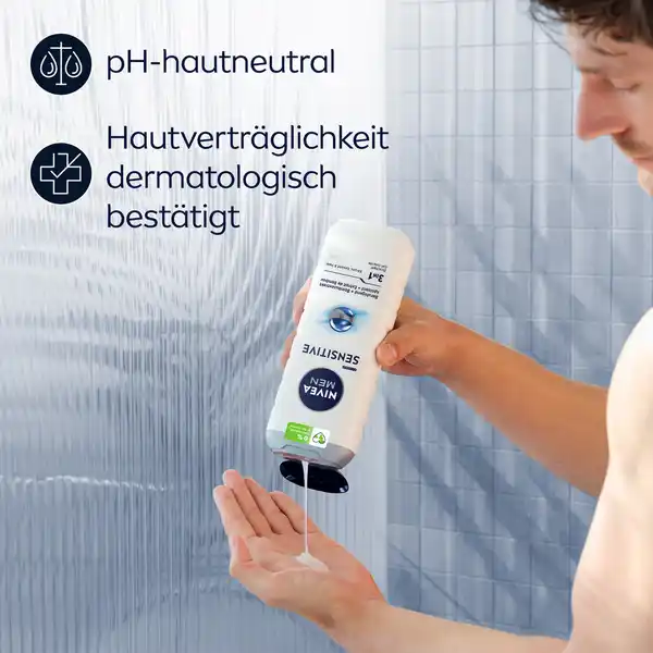 Bild 3 von NIVEA MEN Sensitive Pflegedusche, 500 ml