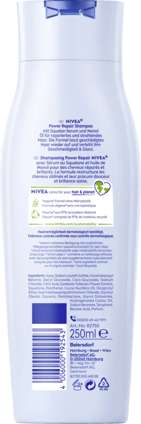 Bild 2 von NIVEA Power Repair Shampoo, 250 ml