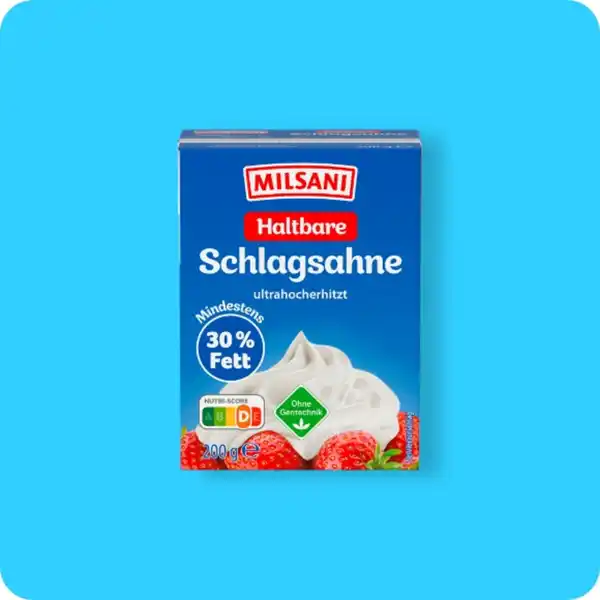 Bild 1 von MILSANI H-Schlagsahne, Mind. 30 % Fett