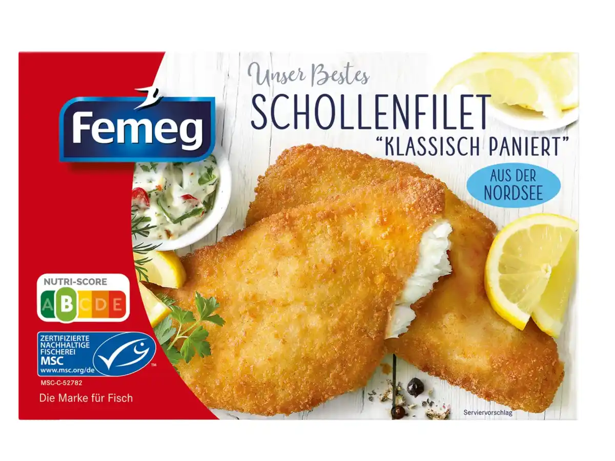 Bild 1 von Femeg Schollenfilet aus der Nordsee,  250 g