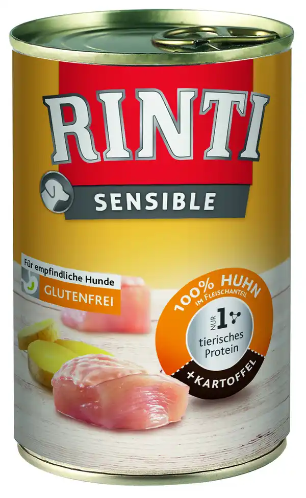 Bild 1 von Rinti Sensible Hundenassfutter Adult 400 g Huhn & Kartoffel