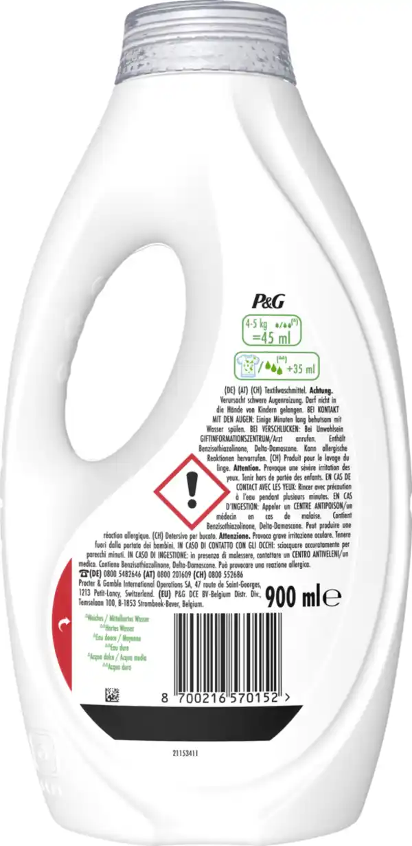 Bild 2 von Ariel Vollwaschmittel Flüssig Touch of Unstoppables 20WL, 20 WL