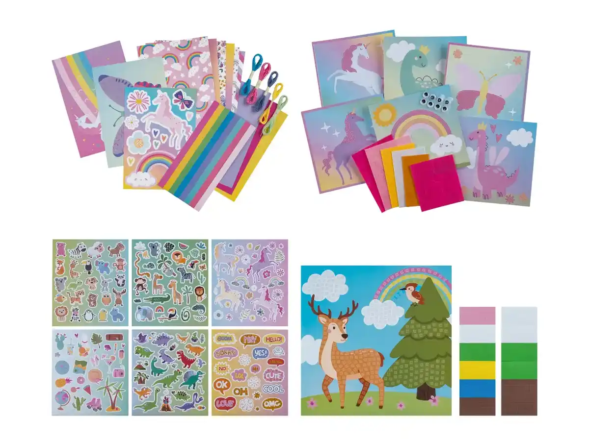 Bild 1 von Crelando® Bastel-/Sticker-Set