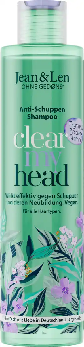 Bild 1 von Jean&Len Clear My Head Anti Schuppen Shampoo, 300 ml
