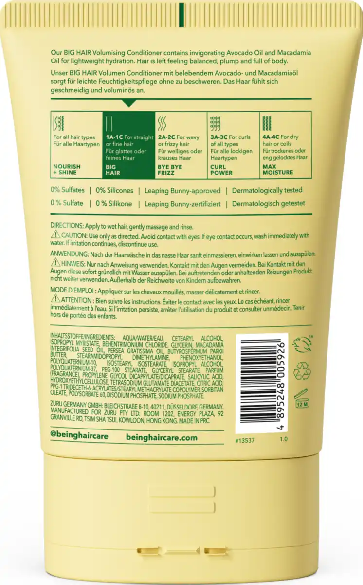 Bild 2 von Being Big Hair Conditioner, 354 ml