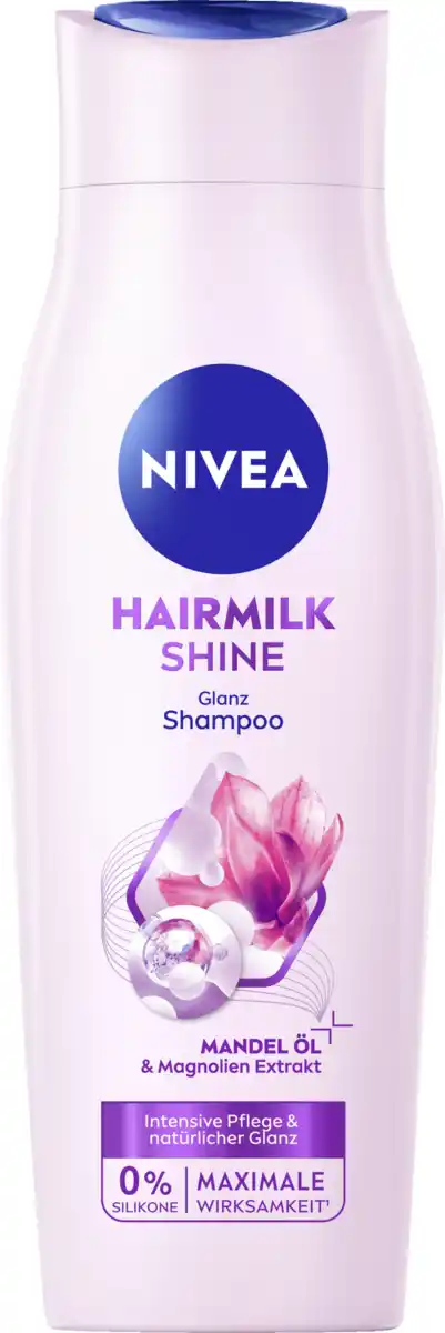 Bild 1 von NIVEA Hairmilk Shine Glanz Shampoo, 250 ml
