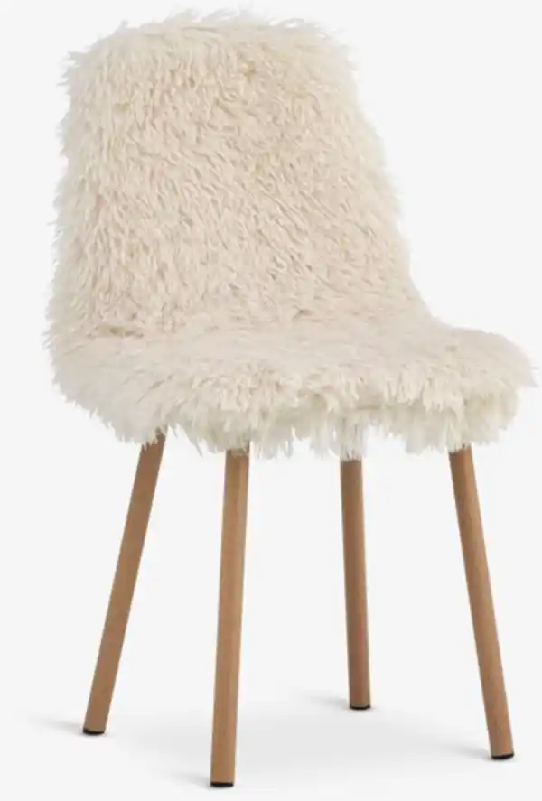 Bild 1 von Esszimmerstuhl JONSTRUP teddy off-white Stoff/eichefarben