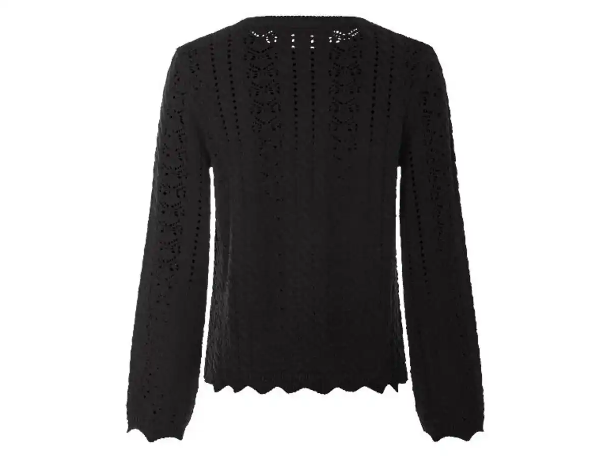 Bild 3 von esmara® Damen Lochstrickpullover, leger geschnitten, mit Baumwolle