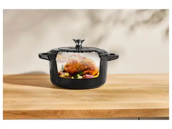 Bild 3 von SILVERCREST® Gusseisentopf-Set, Pfanne: ca. Ø 23 x H 5,7 cm; großer Topf: ca. Ø 23 x H 11,8 cm; kleiner Topf: ca. Ø 23 x H 8,2 cm