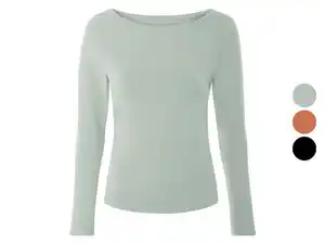 esmara® Damen Langarmshirt, körpernah geschnitten