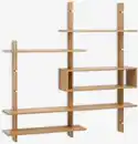 Bild 1 von Wandsystem KARLEBY 6 verstellbare Regale eiche natur