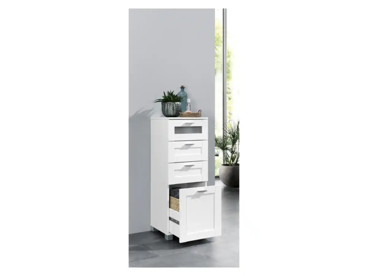 Bild 2 von LIVARNO home Bad-Seitenschrank »Basel«, mit 4 Schubladen