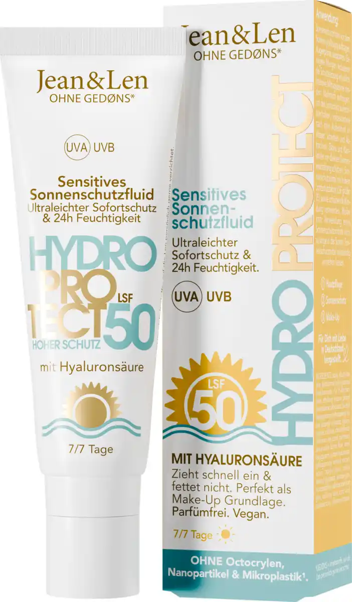 Bild 3 von Jean&Len Sensitives Sonnenschutzfluid LSF50, 50 ml