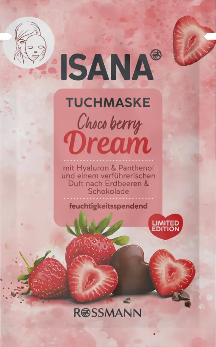 Bild 1 von ISANA Tuchmaske Choco Berry Dream