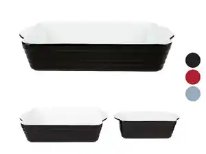 SILVERCREST® Steingut-Auflaufformen-Set, mit schnitt- und kratzfester Glasur