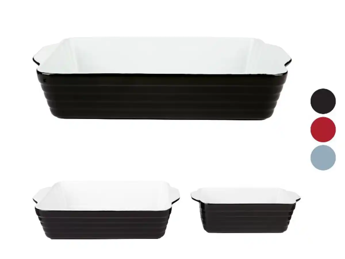 Bild 1 von SILVERCREST® Steingut-Auflaufformen-Set, mit schnitt- und kratzfester Glasur