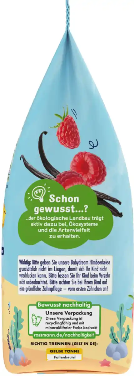 Bild 2 von Babydream Bio Himbeerkeks mit Bio-Himbeeren ab 1 Jahr, 125 g