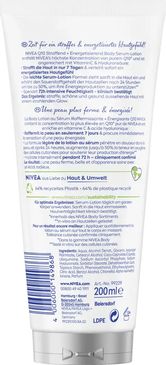 Bild 2 von NIVEA Q10 Body Serum-Lotion, 200 ml