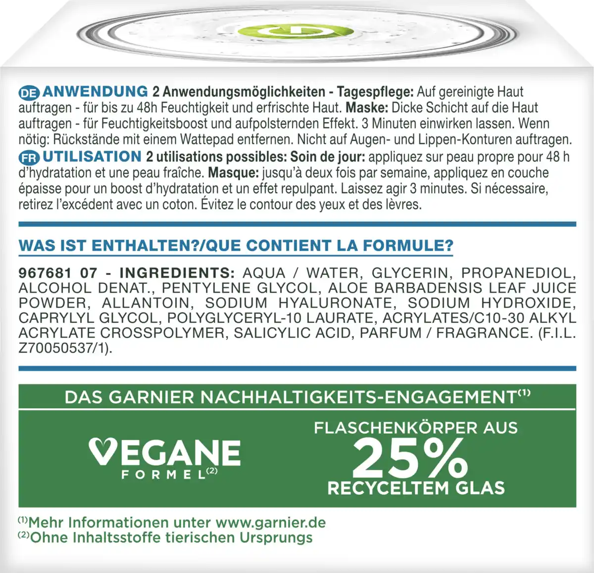 Bild 3 von Garnier Hyaluron Barrier Repair Gel-Creme, 50 ml