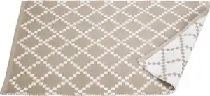 IDEENWELT Webteppich Mosaik beige 60x90