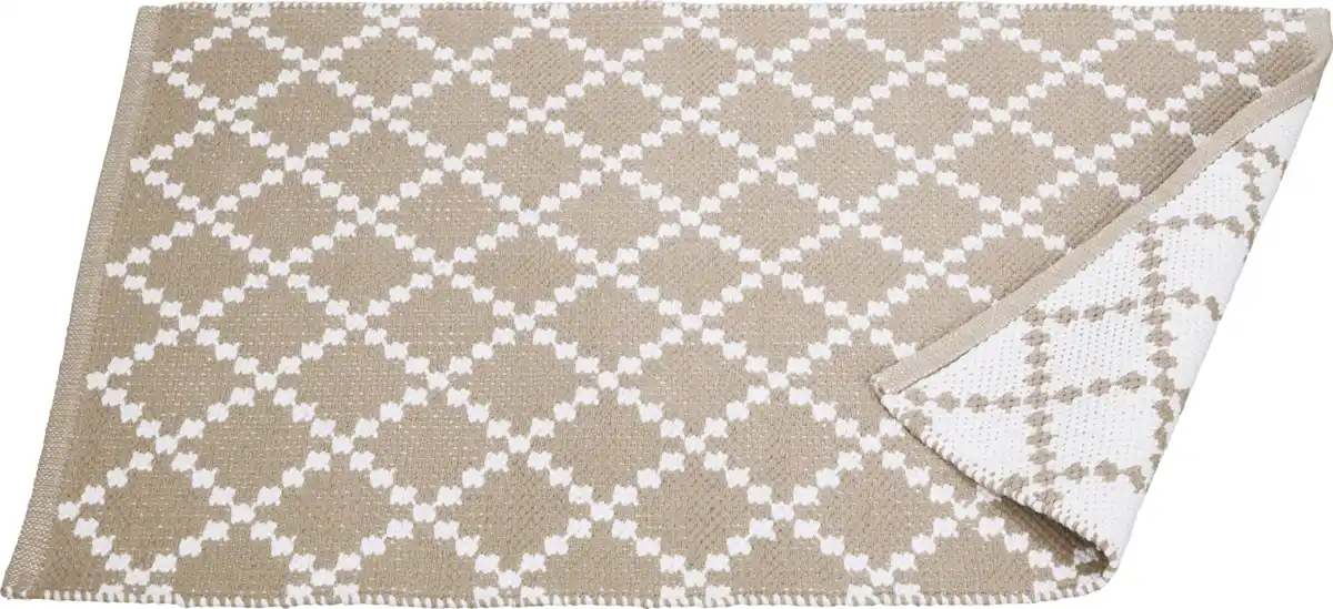 Bild 1 von IDEENWELT Webteppich Mosaik beige 60x90