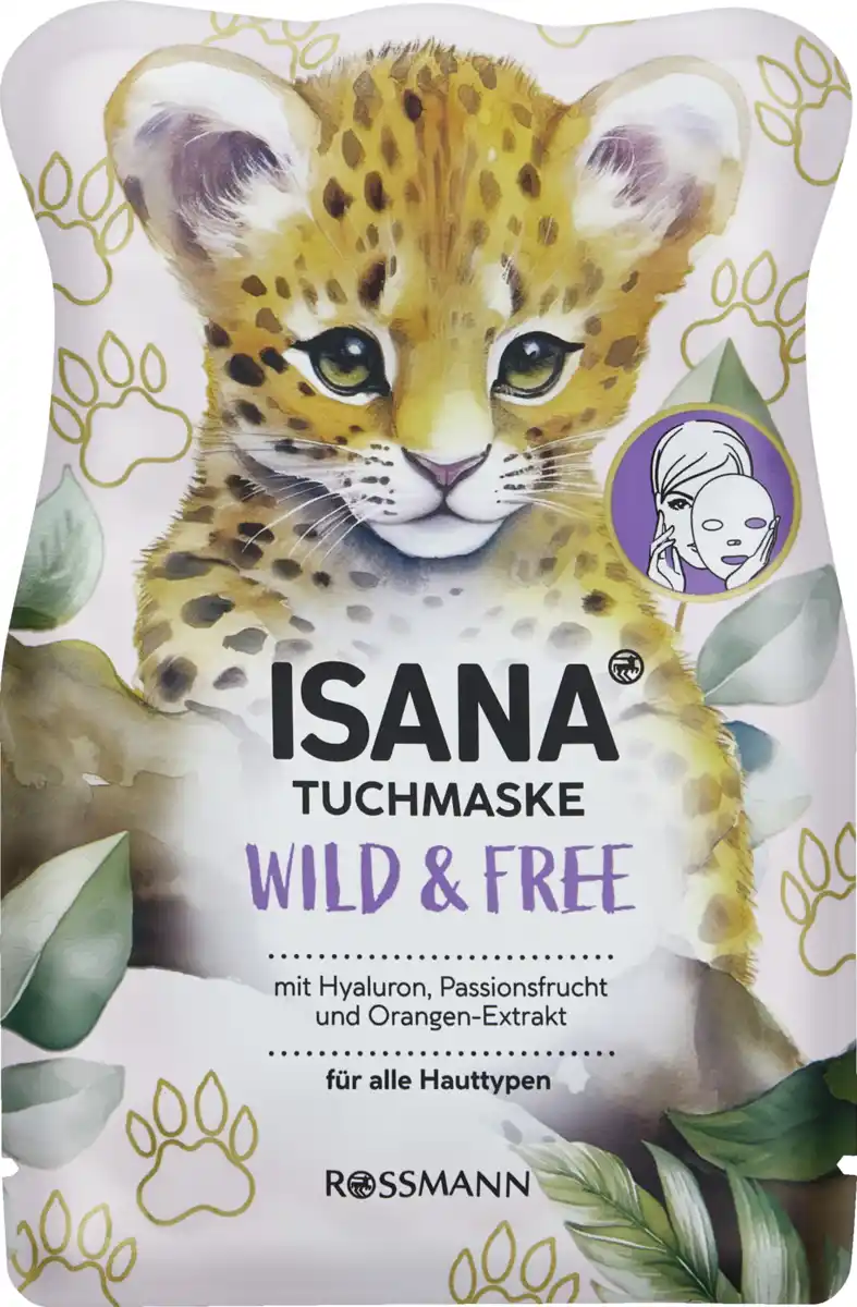Bild 1 von ISANA Tuchmaske Leopard Wild & Free