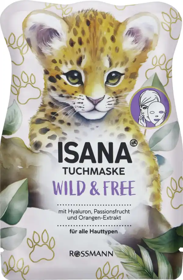 Bild 1 von ISANA Tuchmaske Leopard Wild & Free