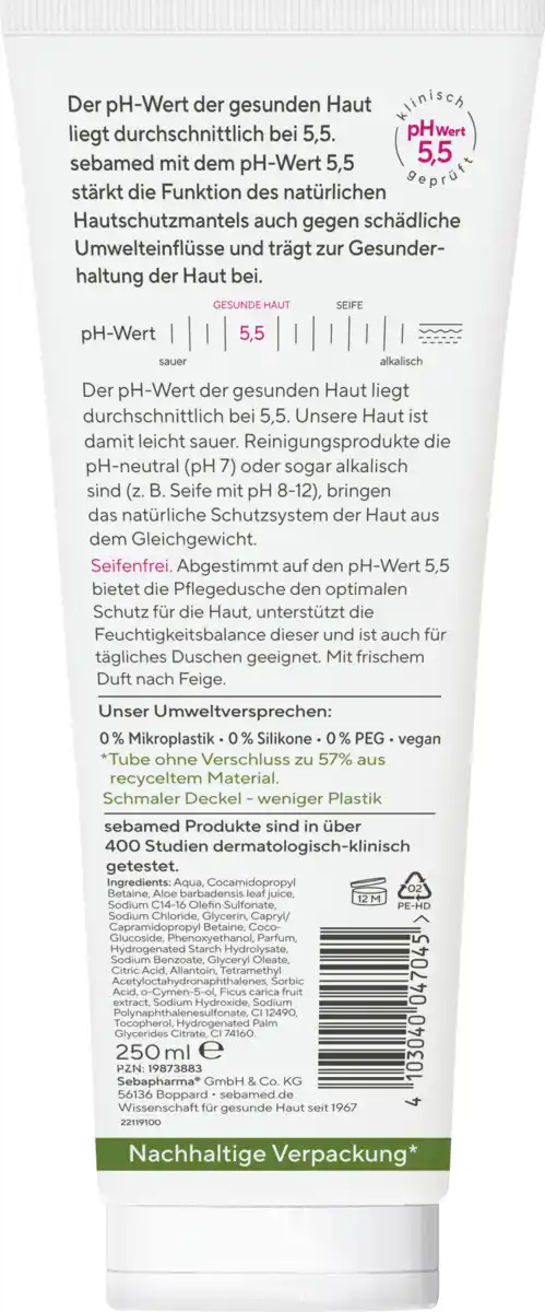 Bild 2 von sebamed Pflegedusche Feige, 250 ml