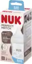 Bild 1 von NUK Perfect Match Glas-Babyflasche ab 0 Monate, 120 ml