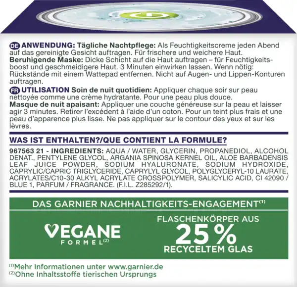 Bild 3 von Garnier Hyaluron Barrier Repair Gel-Creme Nachtpflege, 50 ml