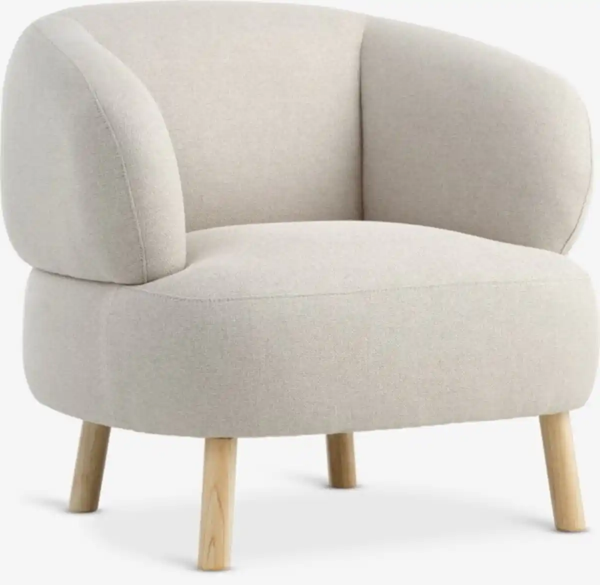 Bild 1 von Sessel STADIL beige Stoff/natur eichefarben