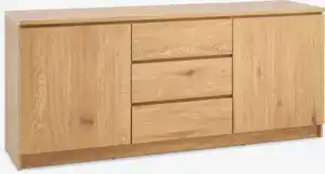 Sideboard LIMFJORDEN 2 Türen 3 Schubladen eiche
