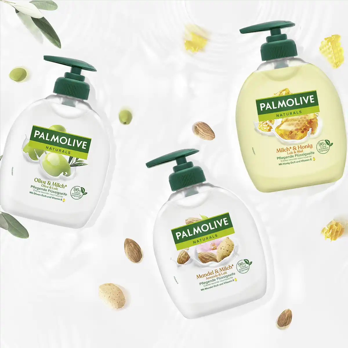 Bild 3 von Palmolive Pflegende Flüssigseife Olive & Milch, 300 ml
