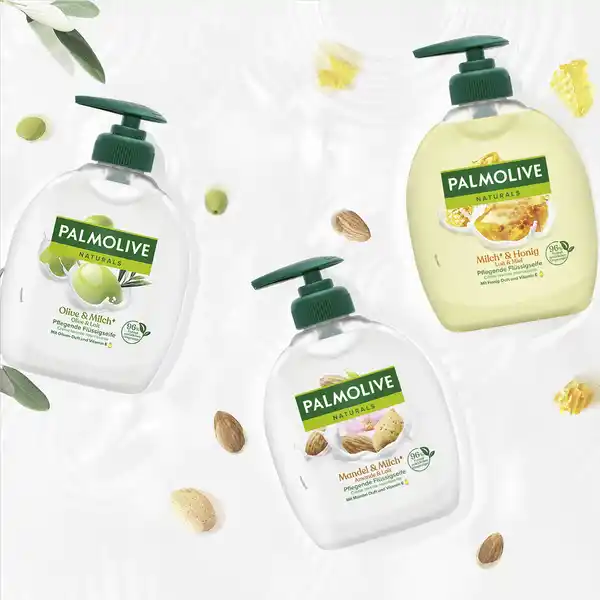Bild 3 von Palmolive Pflegende Flüssigseife Olive & Milch, 300 ml
