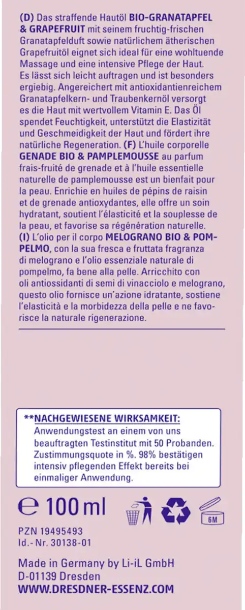 Bild 2 von Dresdner Essenz Straffendes Hautöl, 100 ml