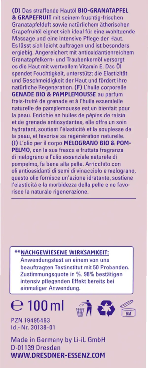 Bild 2 von Dresdner Essenz Straffendes Hautöl, 100 ml