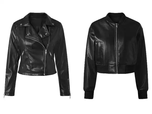 Bild 1 von esmara® Damen Bikerjacke / Bomberjacke, in modischer Lederoptik
