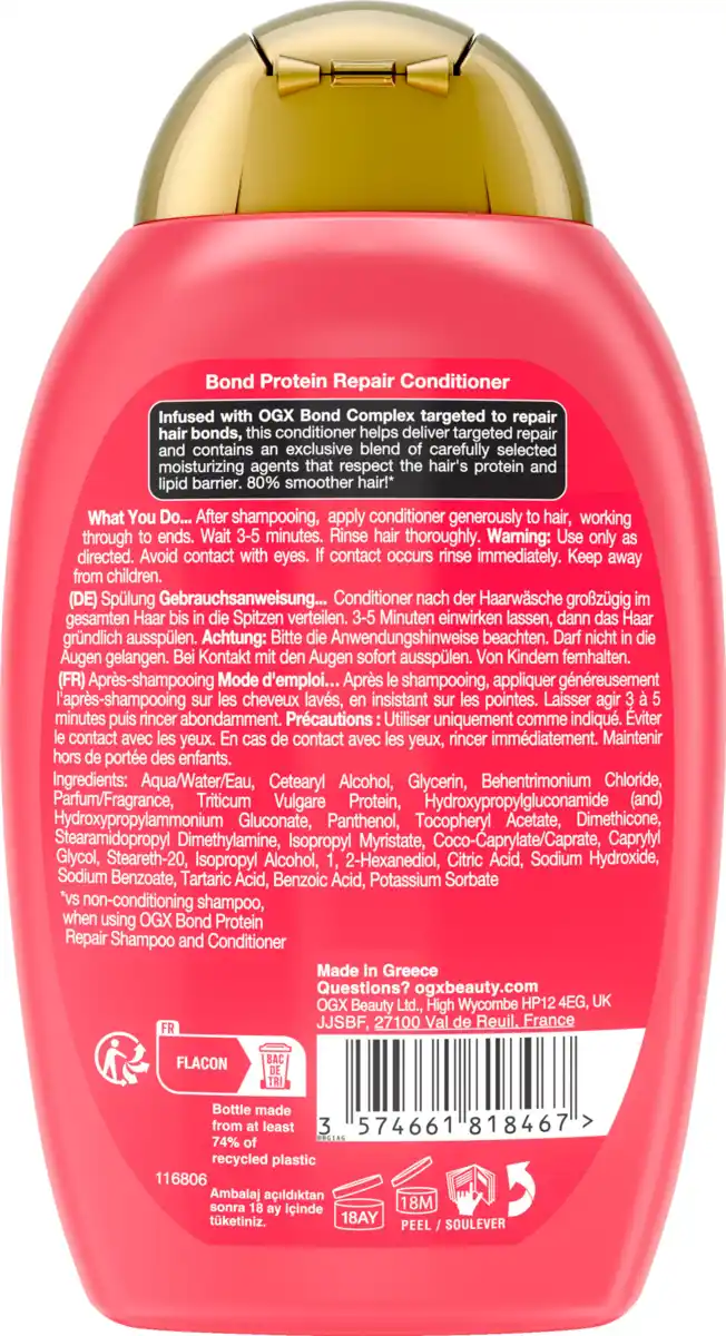 Bild 2 von ogx Bond Protein Repair Conditioner, 385 ml