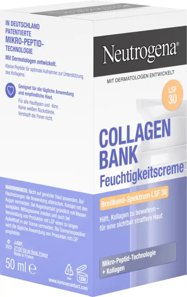 Bild 2 von Neutrogena Collagen Bank Feuchtigkeitscreme LSF 30, 50 ml