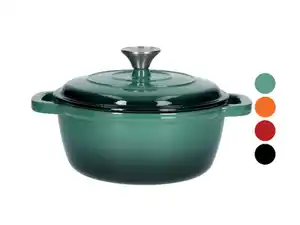 SILVERCREST® Premium-Gusseisentopf 22 cm / 2,8 Liter mit Drop-System