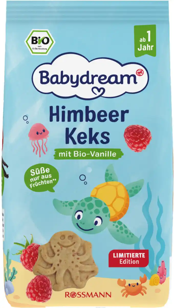 Bild 1 von Babydream Bio Himbeerkeks mit Bio-Himbeeren ab 1 Jahr, 125 g