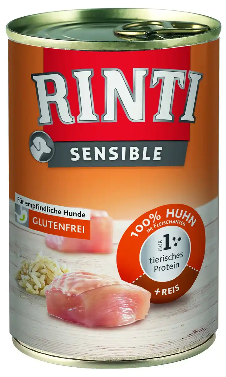 Bild 1 von Rinti Sensible Hundenassfutter Adult 400 g Huhn + Reis