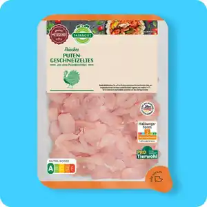 FAIR & GUT Puten-Geschnetzeltes, Haltungsform 3: Frischluftstall²