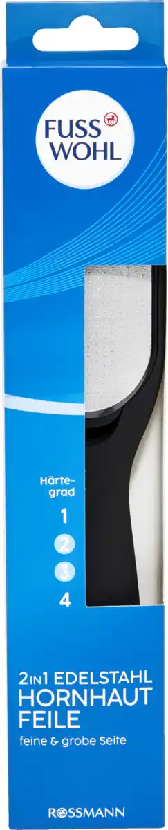 Bild 1 von FUSSWOHL 2in1 Edelstahl Hornhautfeile