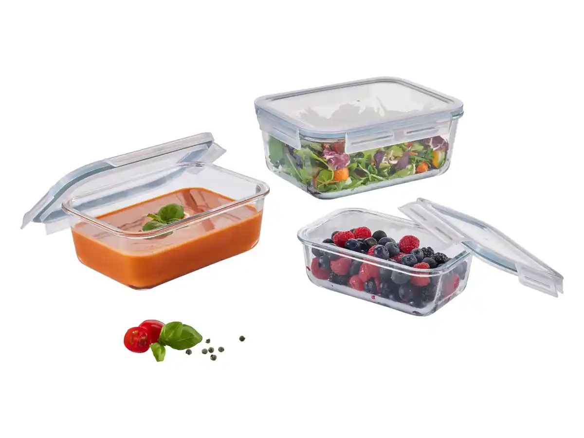 Bild 1 von Livarno Home Glas-Frischhaltedosen-Set