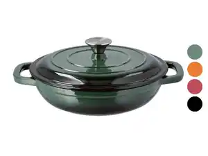 SILVERCREST® Servierpfanne Gusseisen 26 cm / 2,4 Liter