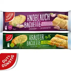 Kräuter- oder Knoblauchbaguette