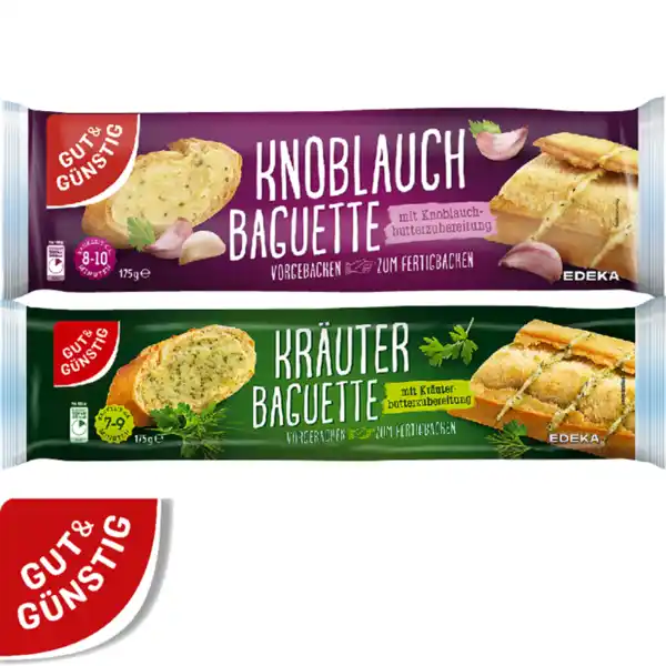 Bild 1 von Kräuter- oder Knoblauchbaguette