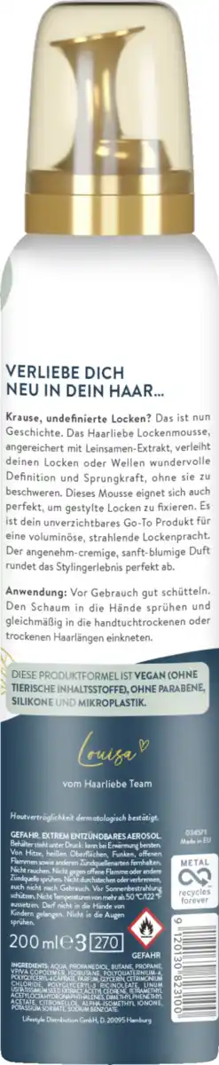 Bild 2 von Haarliebe Styling Lockenmousse, 200 ml