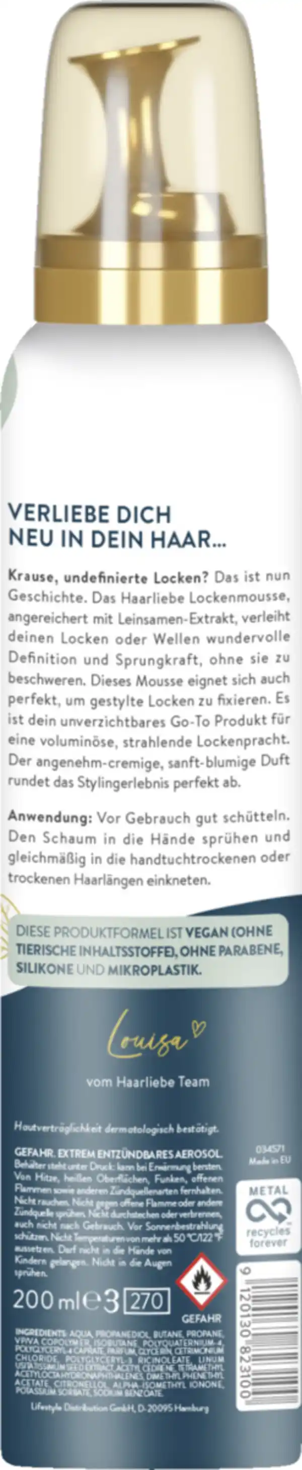 Bild 2 von Haarliebe Styling Lockenmousse, 200 ml